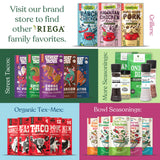 Riega Street Taco Seasoning, Organic Mexican Spice Blend for Cooking Authentic Meals, Barbacoa, 0.9 oz Packets, 8 Count