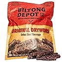 Biltong Depot Original Drywors - 1lb (16oz) | Air-Dried Beef Snack Sticks | High Protein | Keto & Paleo Friendly | Zero Sugar | Gluten Free | No