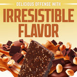Defender Vegan Protein Bar, Peanut Butter Chocolate, Plant Based Snack or Breakfast Bars, Psyllium Husk, Dandelion Root, High Fiber, Non GMO, Kosher
