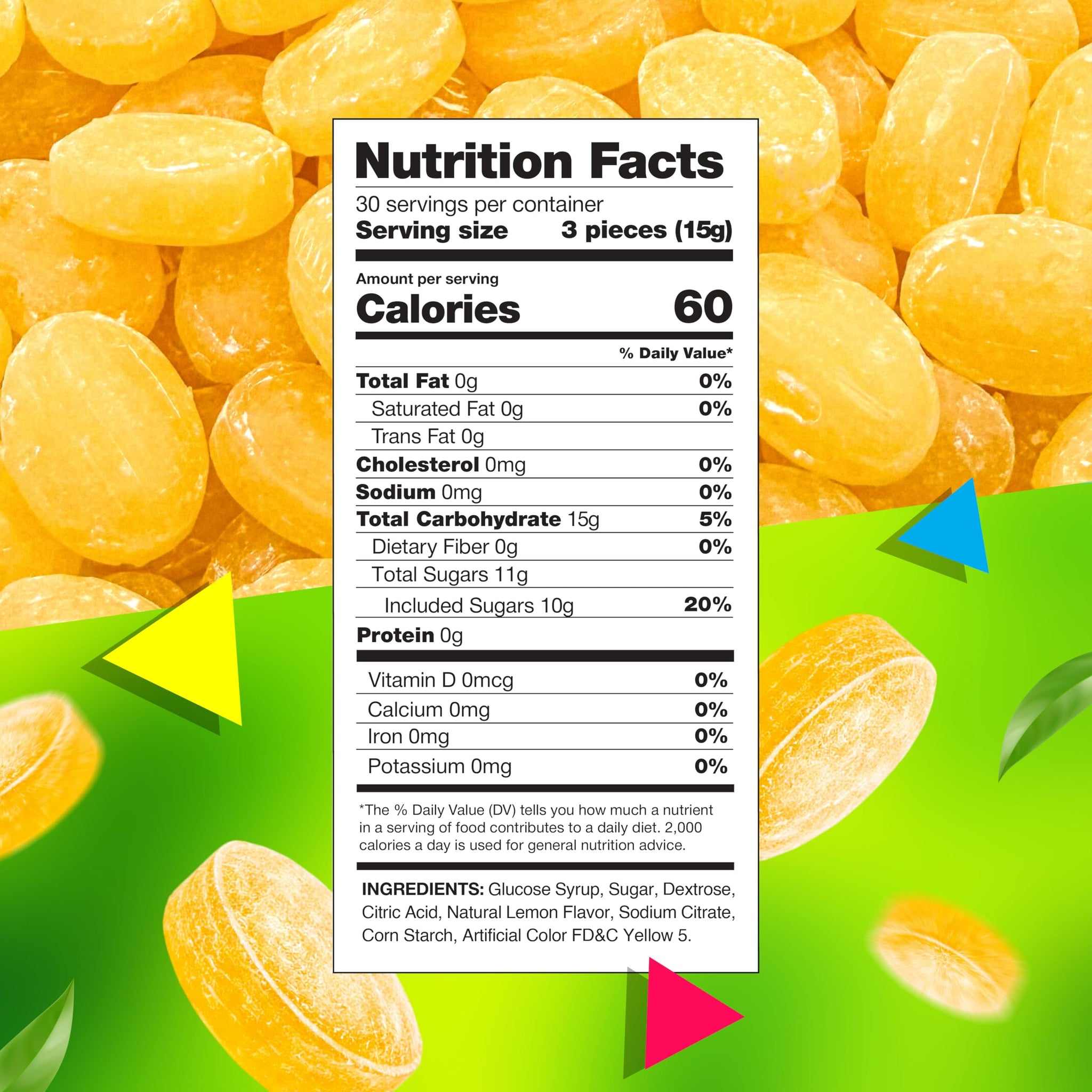 Lemon Drops Hard Candy | 1 Pound Bag | Lemon Hard Candy | Old Fashioned Yellow Candies for Office Bowls, Parties & Decorative Jars | Refreshing Citrus