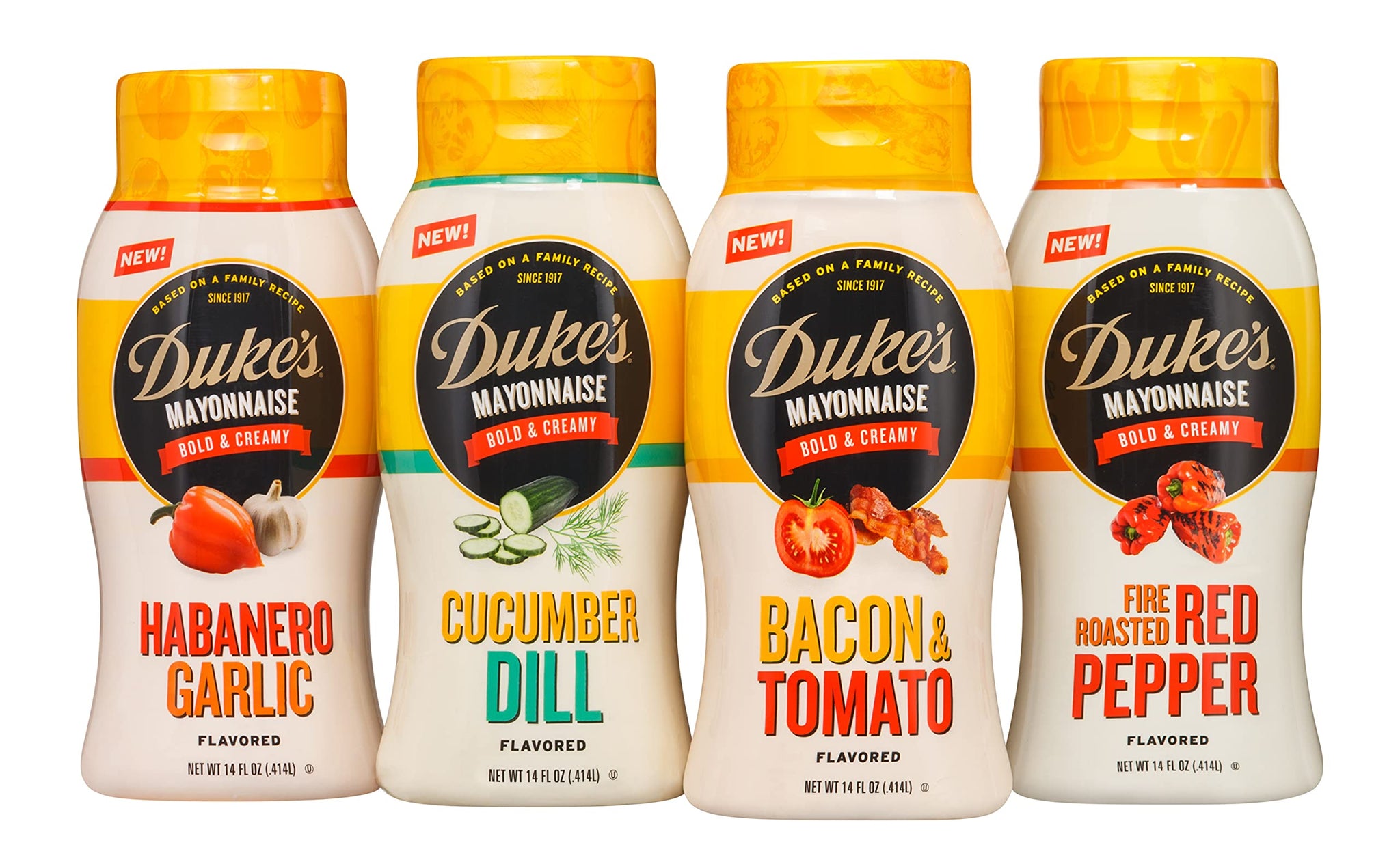 Duke’s Habanero Garlic Flavored Mayonnaise Squeeze Bottle - Spicy & Bold, 14 Ounce (Pack of 1)
