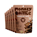 Monkey Brittle Healthy Snacks, Crispy Plant-Based Treats for Kids & Adults, Vegan & Gluten-Free, All-Natural Snack for School, Sports, Camping