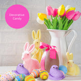 Sweetzo Peeps Chicks Marshmallows, Easter Basket Stuffers, 5 in Each Classic Candies, (Pack of 3) (Purple)
