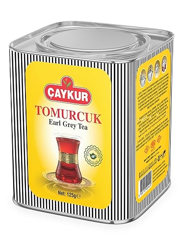 ÇAYKUR Earl Grey Tea Tomurcuk, Tea Buds, Loose Leaf with Natural Bergamot Aroma, Flavor Enhancer Young leaves Black Tea 125gr / 4.4 oz