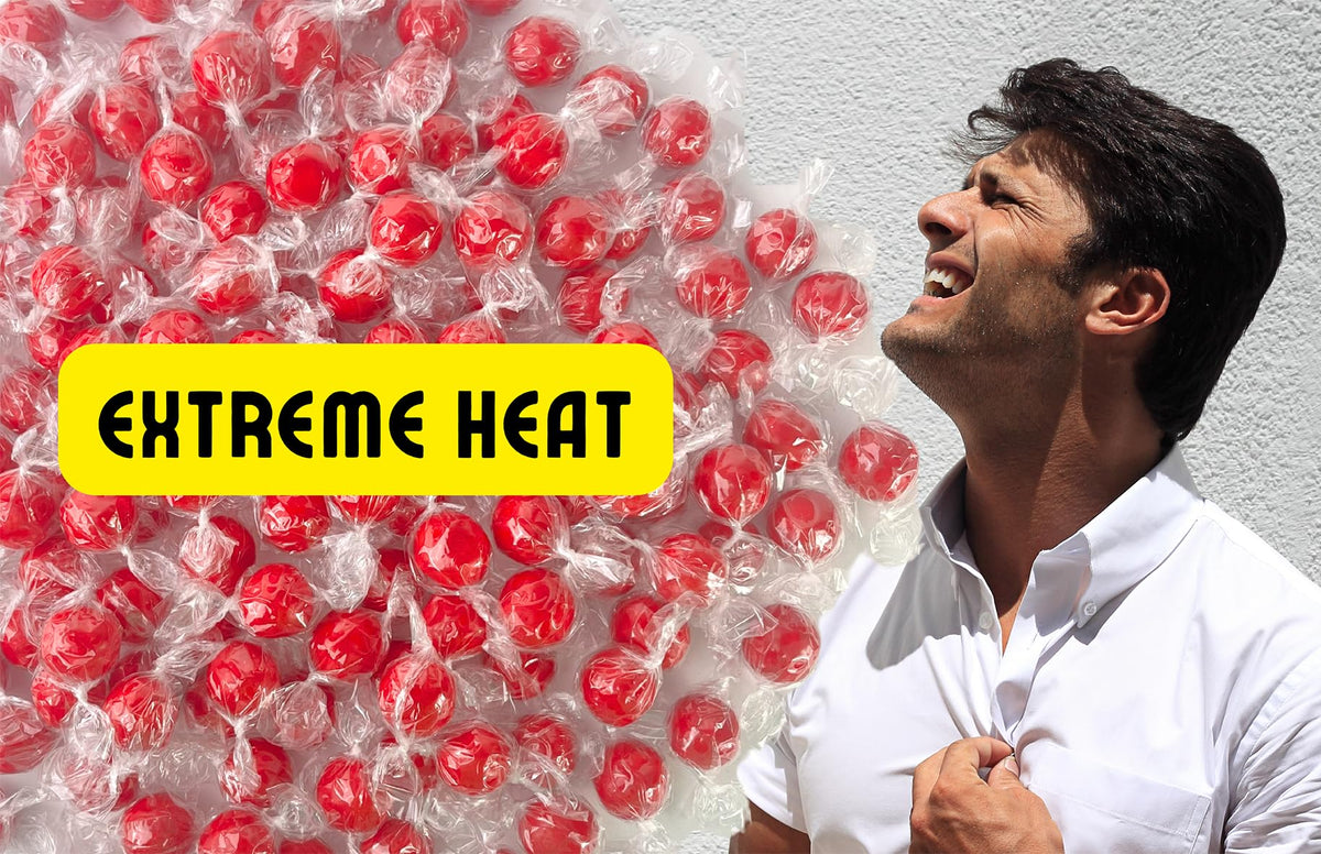 Fireball Candy Bulk - 2 LB Red Hot Jawbreaker Candy - Cinnamon Hard Candy Individually Wrapped - Old Fashioned Candy - Red Hot Cinnamon Candy
