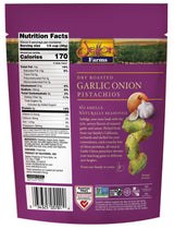 Setton Farms Naturally Seasoned Pistachio Kernels, Garlic Onion, No Shell Pistachios, Certified Non-GMO, Gluten Free, Vegan and Kosher, 5 oz