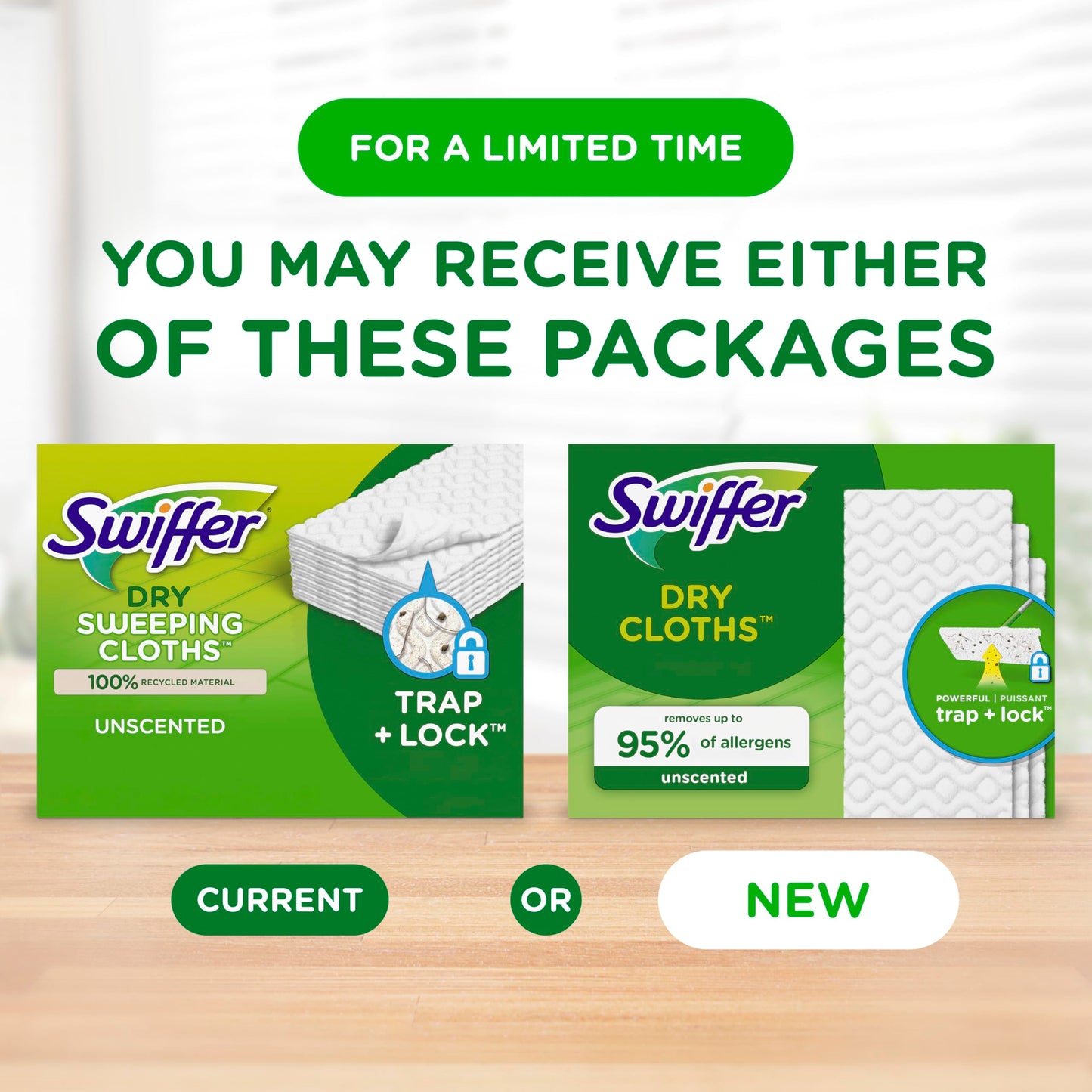 Swiffer Sweep + Mop, Dry Pads Refill, Floor Cleaner for Dirt, Dust, Hair, Cleaning Cloths for Mopping Home, Bathroom, Kitchen, Dust Mop, Floor Duster