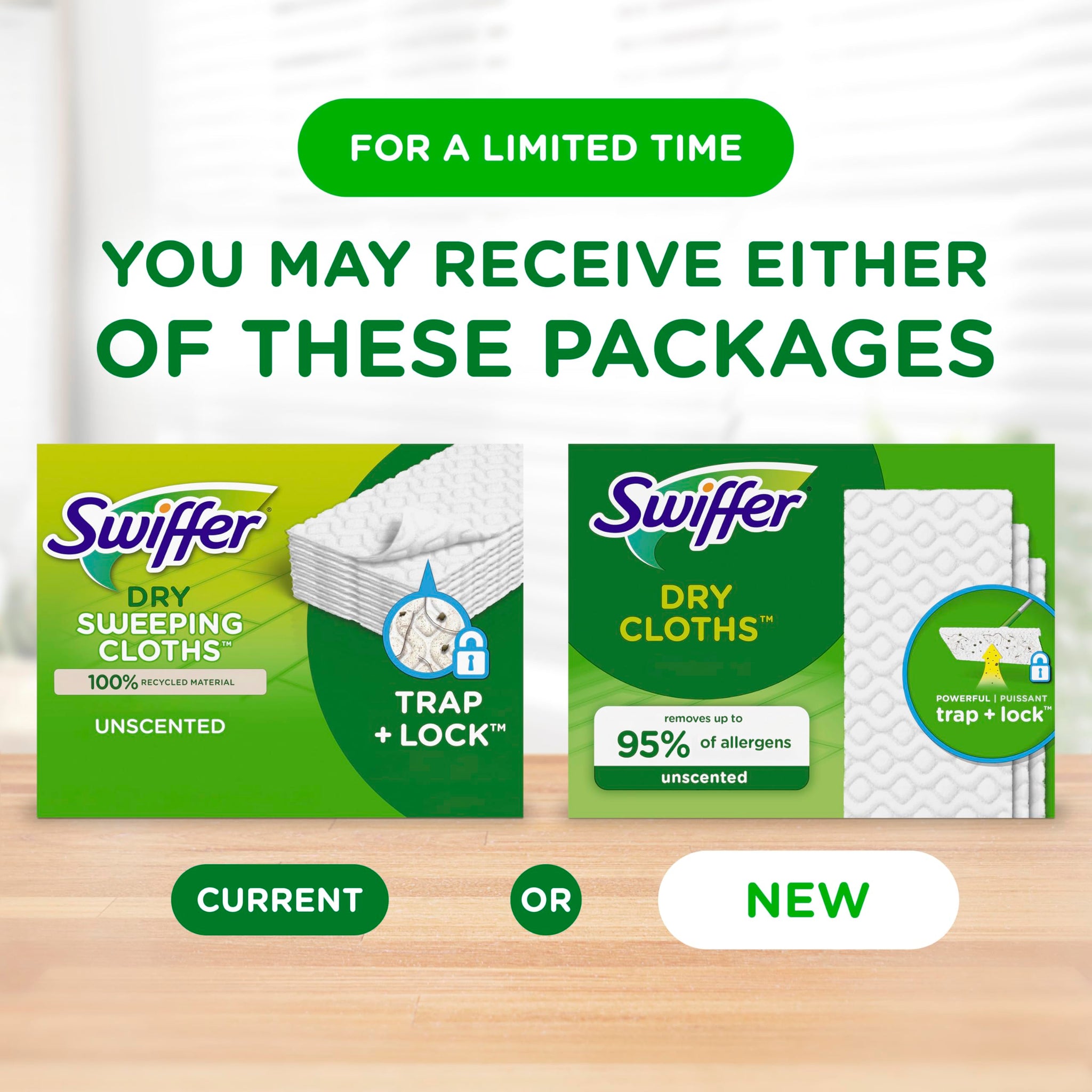 Swiffer Sweep + Mop, Dry Pads Refill, Floor Cleaner for Dirt, Dust, Hair, Cleaning Cloths for Mopping Home, Bathroom, Kitchen, Dust Mop, Floor Duster