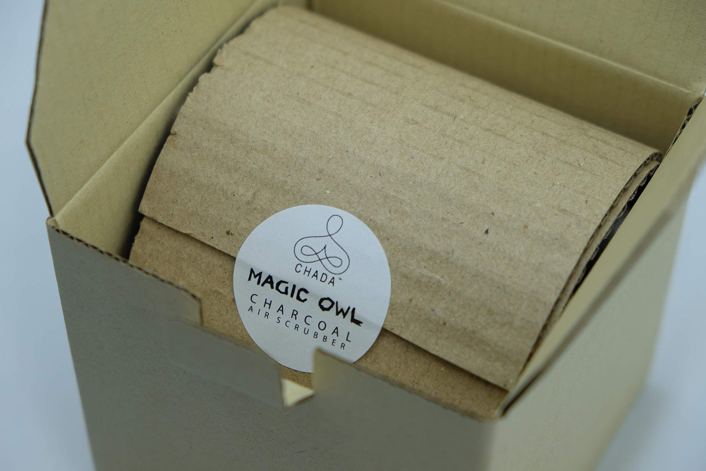 Chada Magic Owl Activated Charcoal Deodorizer - Natural Odor Eliminator, No Chemicals, Absorbs Smoke, 270g
