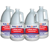 Sun-Glo Ultra-Efficient Coffee Stain Remover for Upholstery & Carpet - Experience Spotless Clean! (4x1 Gallon Case)