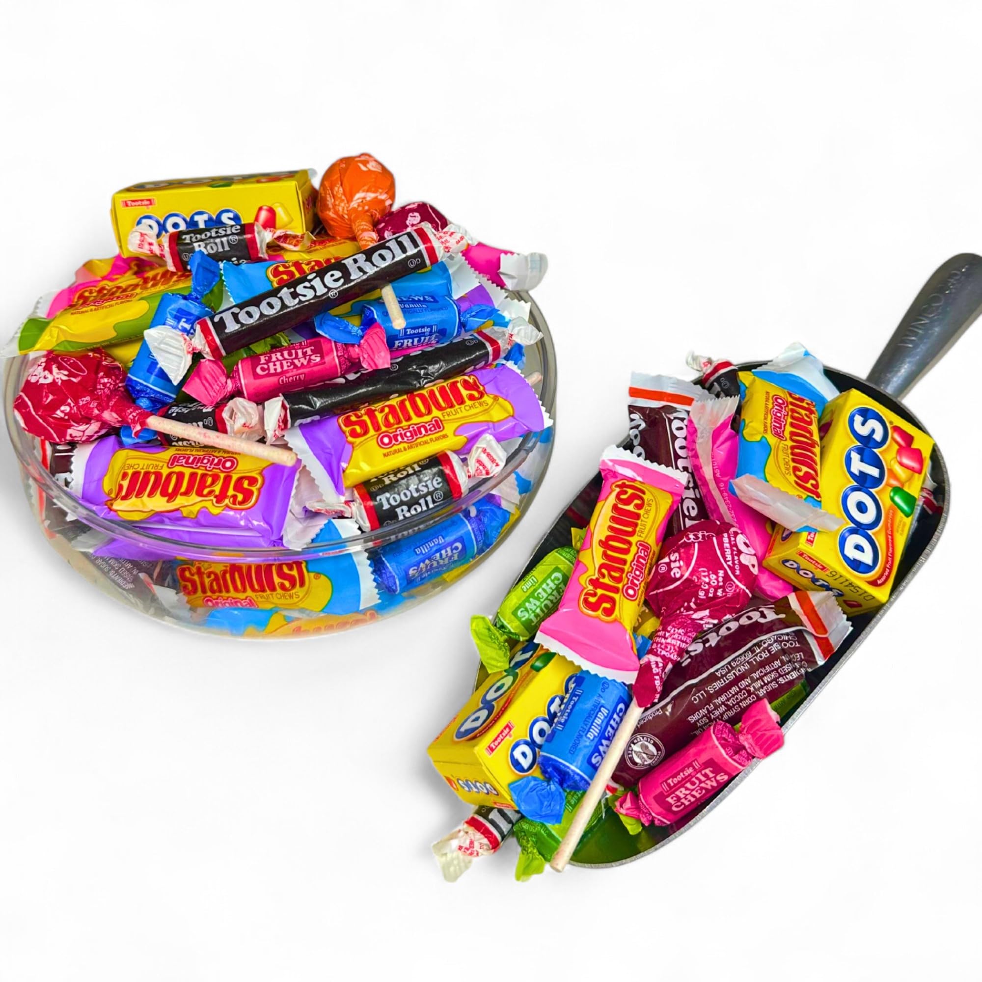 American Classic 1.5 lb Candy Mix Starburst, Tootsie Roll, Dots, Fruit Chews, Tootsie Pops Individually Wrapped Variety Pack for Holidays, Office