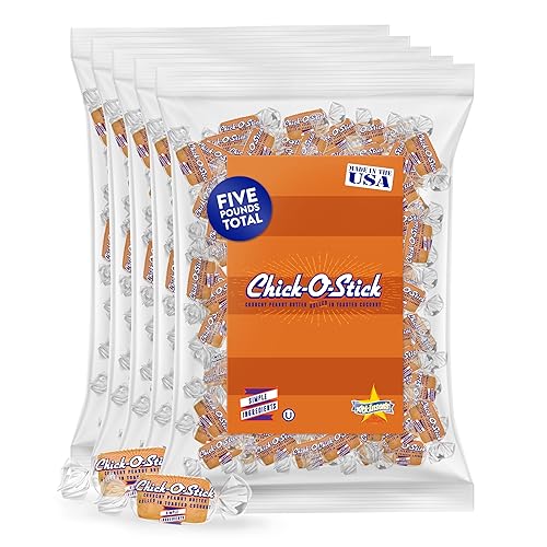 Atkinson's Chick-O-Stick Nuggets Peanut Butter Coconut Candy 5 lb Laydown Bag