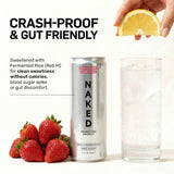 Naked Sparkling Energy Drink, Strawberry Lemonade, 12oz Cans (12 Pack)