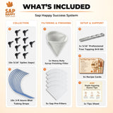 Maple Syrup Tapping Kit - (10) Taps for Maple Trees, (10) 3' Food Grade Maple Syrup Tubing Drops, (5) 1 Quart Maple Syrup Filters, Maple Syrup Drill