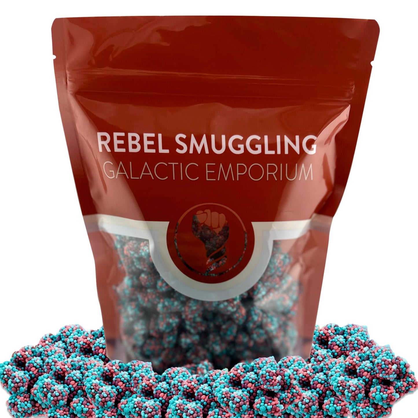 Very Berry Gummy Chunks Candy Bulk 2LB Bag by Rebel Smuggling Galactic Emporium.