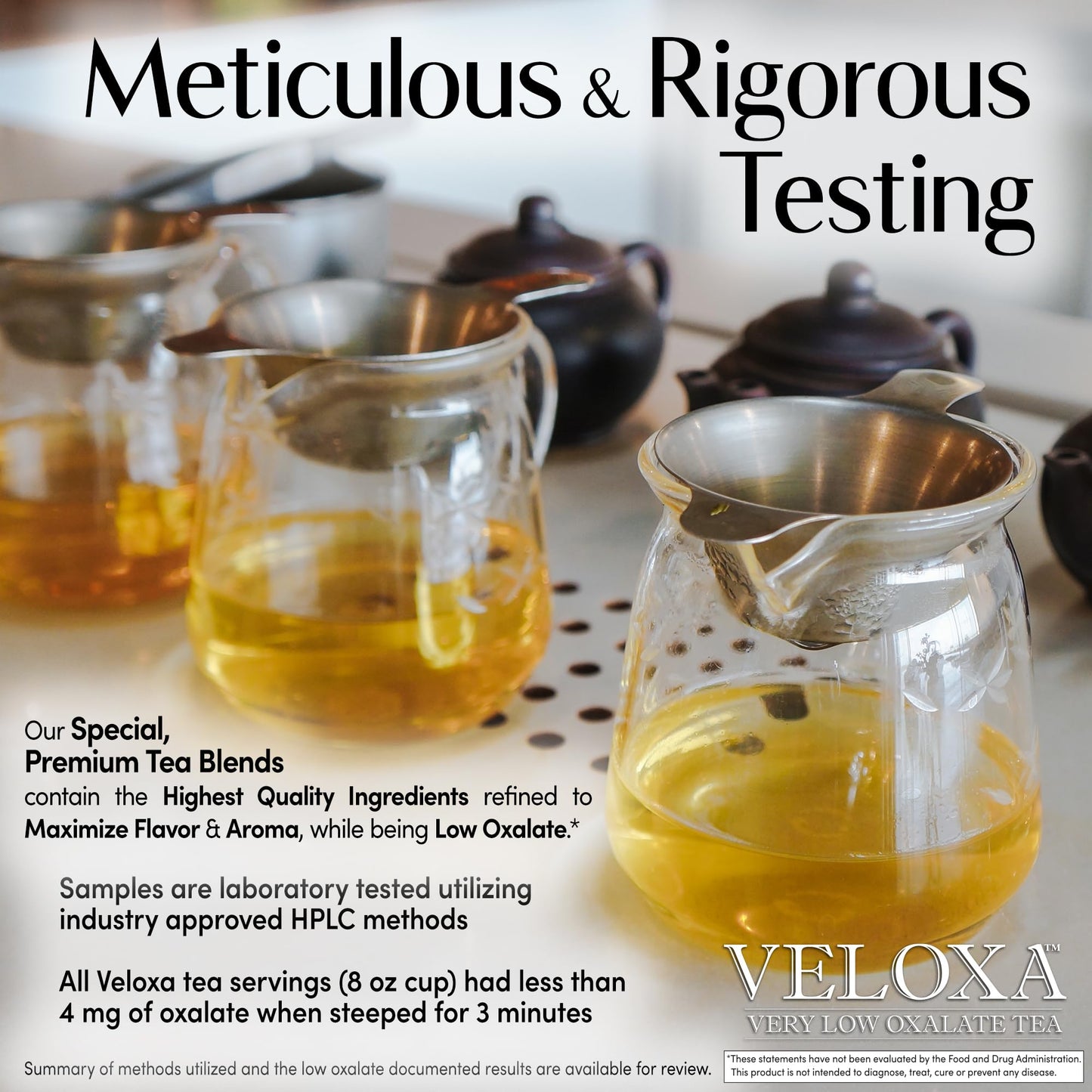 Veloxa™ Very Low Oxalate Tea (30 Pyramid Tea Bags, Heavenly Low Oxalate Rooibos)