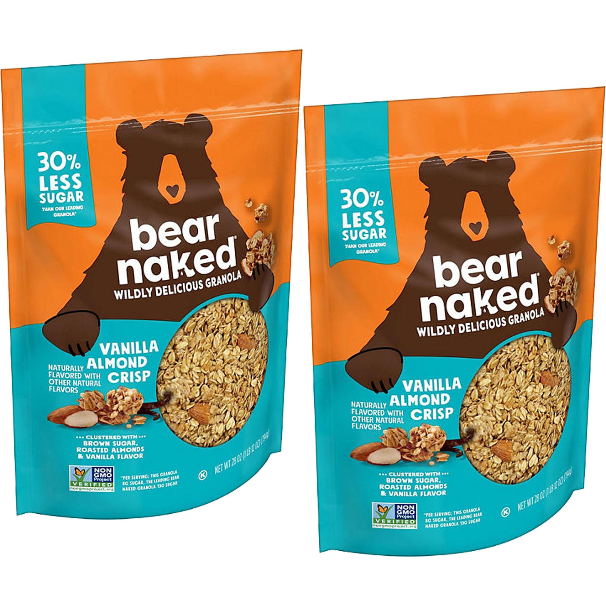 evsemo Bear Naked Granola Cereal, Vanilla Almond (28 oz, 2 pk)