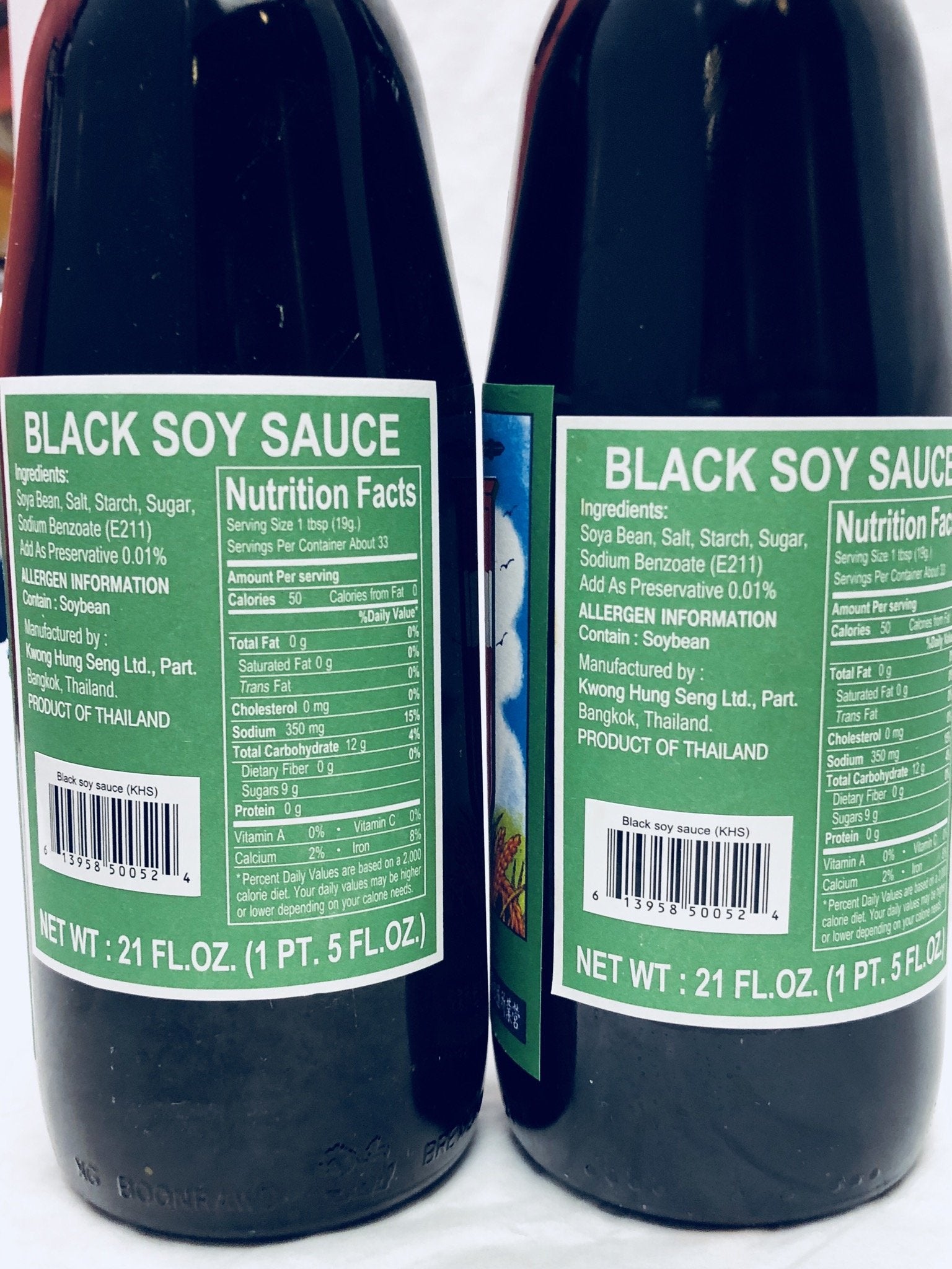 Kwong Hung Seng Black Soy Sauce, 21 Ounce (Pack of 2)