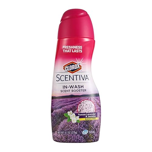 Clorox Scentiva Scent Booster Beads Laundry Freshener, Tuscan Lavender & Jasmine - In-Wash Fragrance Booster for Clothes, Odor Eliminator