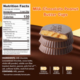 ChocZero Milk Chocolate Peanut Butter Cups, No Added Sugar, Low Carb Snack, High Fiber, Keto Friendly, 32 Total Cups (4 Ounce, Pack of 4)