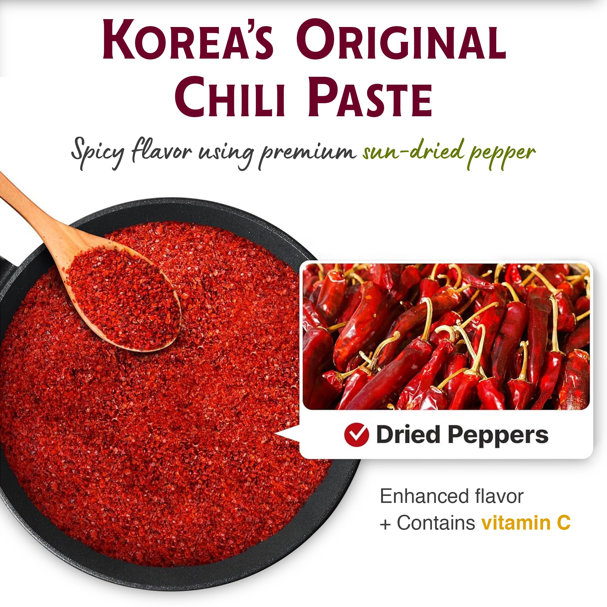 Sempio Gochujang Vegan Korean Red Chili Pepper Paste - Organic Gluten Free: Sweet Spicy Savory Paste, Traditional Fermented Condiment for Cooking