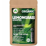 Lemongrass Tea 1 LB (16Oz) | 100% USDA Certified Organic |Cut and Sifted Loose Leaf LemonGrass Tea & Seasoning | Aroma Rich Egypt Lemongrass