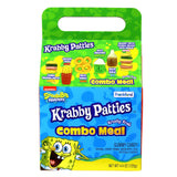 SpongeBob Squarepants Krabby Patties Gummy Candy Combo Meal, 6pk, Each Box Includes Individually wrapped Krabby Patty Burgers, 26.4oz Total