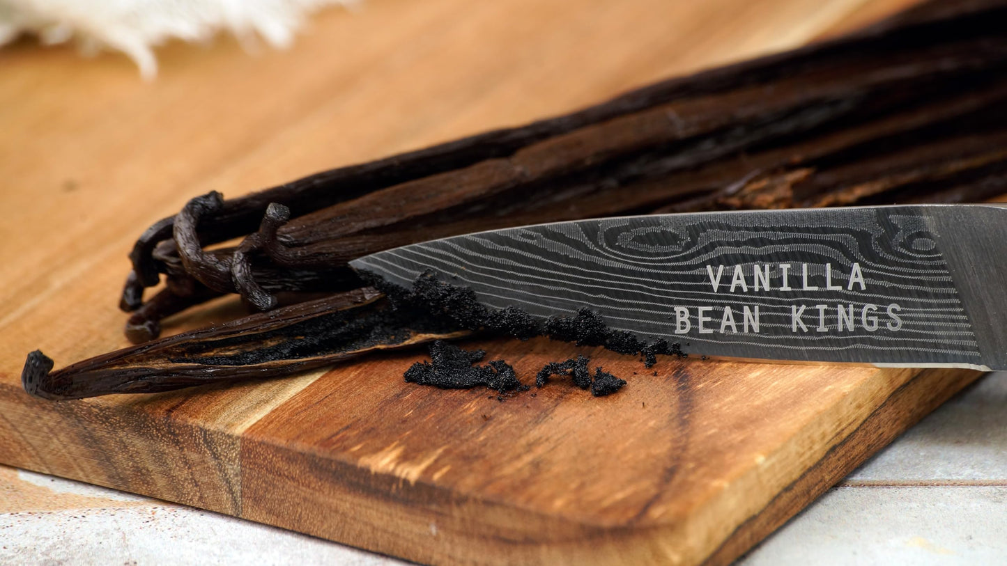 5 Organic Madagascar Vanilla Beans. Whole Grade A Vanilla Pods for Vanilla Extract and Baking