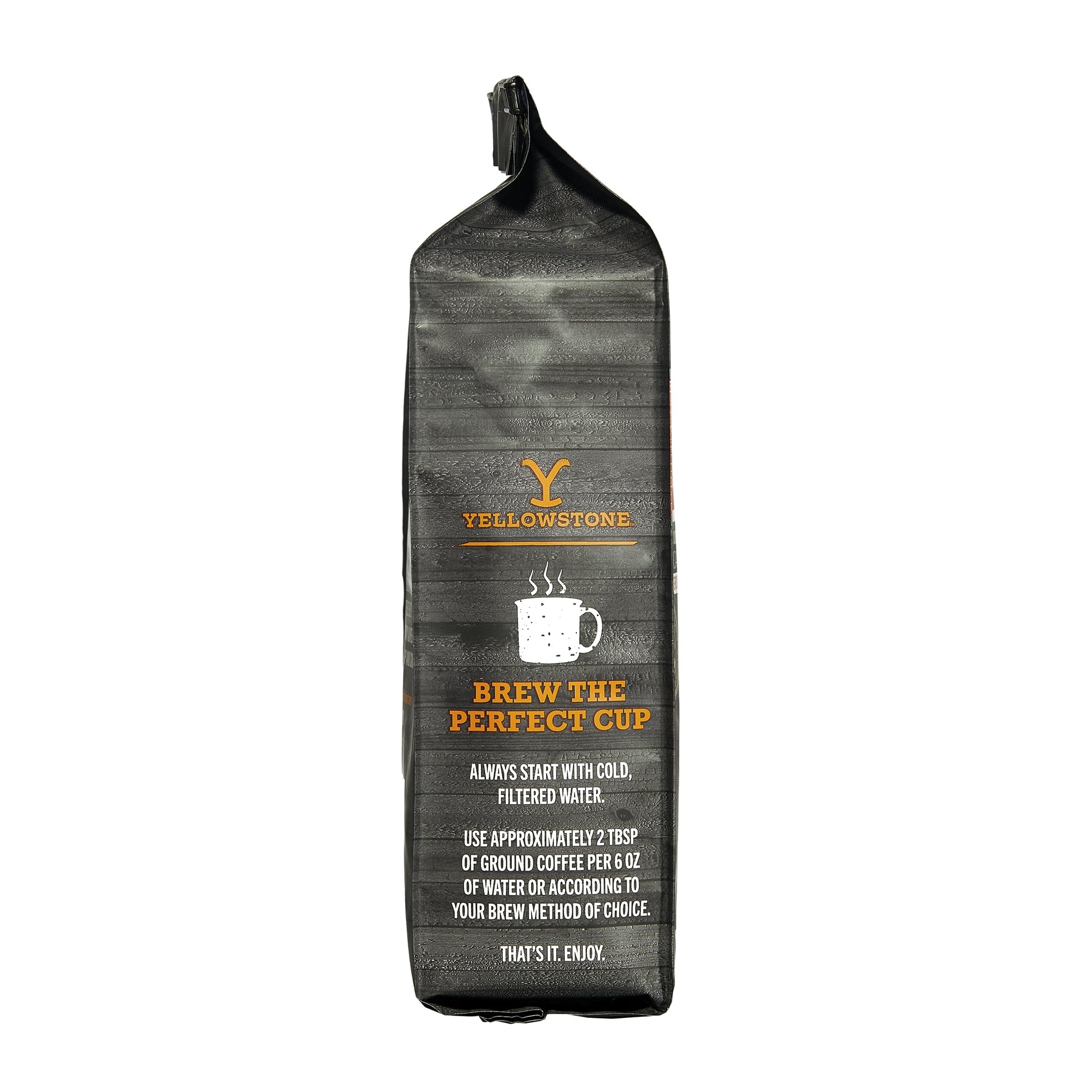 Yellowstone Maple Bourbon Medium Roast Coffee,100% Arabica Ground Coffee, 12 oz.