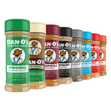 Dan-O’s Seasoning Variety Pack - 8 Bottle Set (Extra-Small Bottles) - Original, Spicy, Chipotle, Crunchy, Cheesoning, Preem-O, SEA-soning & Tac-O