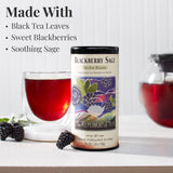 The Republic of Tea - Blackberry Sage Black Tea | 50 Tea Bags, Gourmet Black Tea