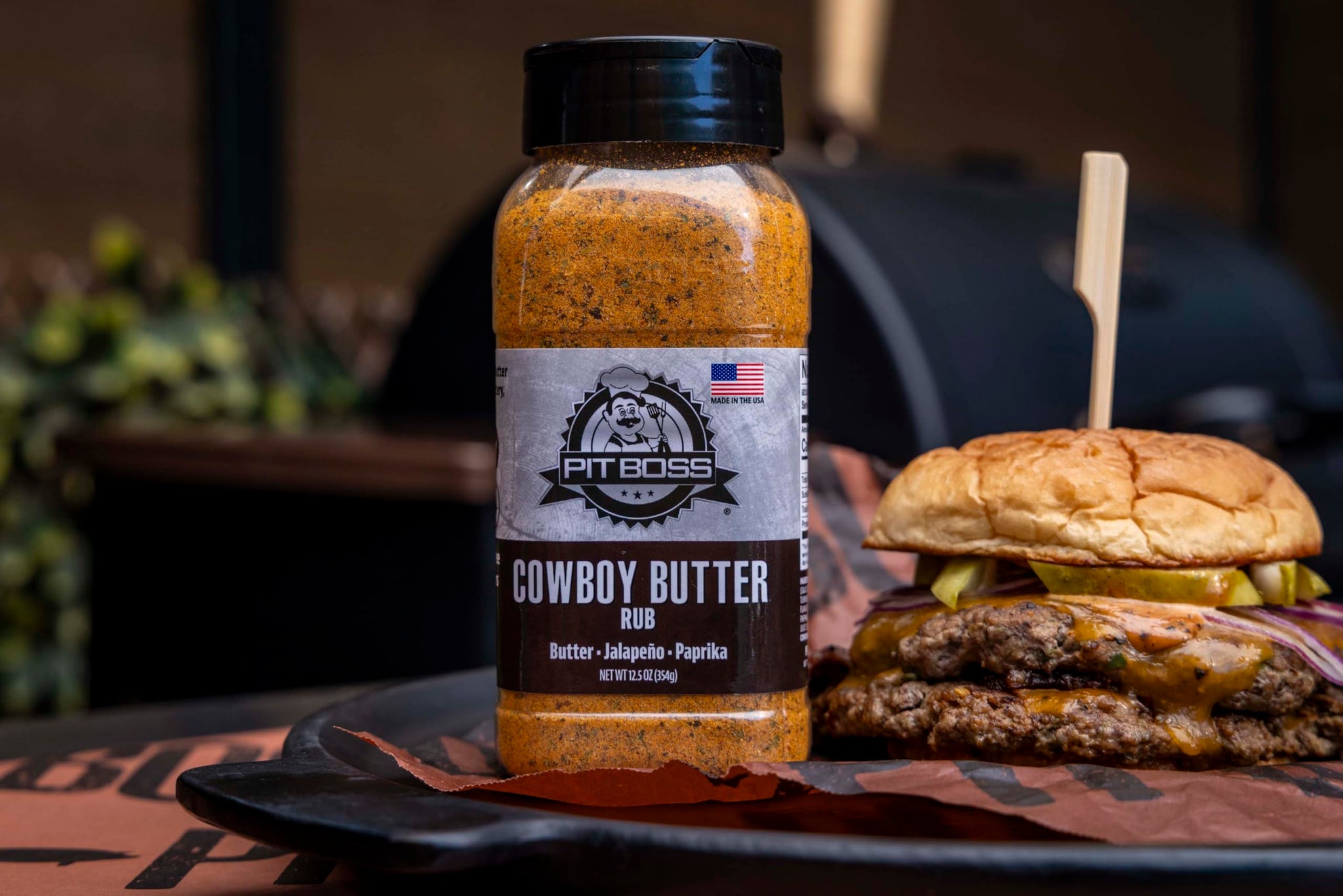 Pit Boss Cowboy Butter Rub | Butter Jalapeno Paprika Blend | Grill Spices for Beef, Pork, Chicken, and Game | Gluten Free, Preservative Free, No MSG
