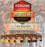 6-Pack (Cane Sugar) OLDTOWN White Coffee 3 in 1 Asian Instant Coffee Package with a Cork Coaster, old town White Coffee 90 Packets with a Random