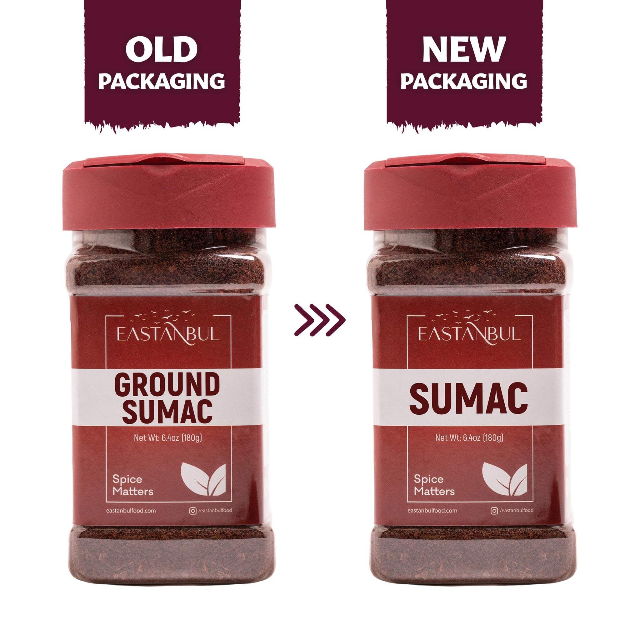 Eastanbul Sumac Spice, 6.4oz, Ground Sumac, Fresh Farm Turkish Spice Seasoning for Mediterranean Dishes & Middle Eastern Dishes, Spicely Powder