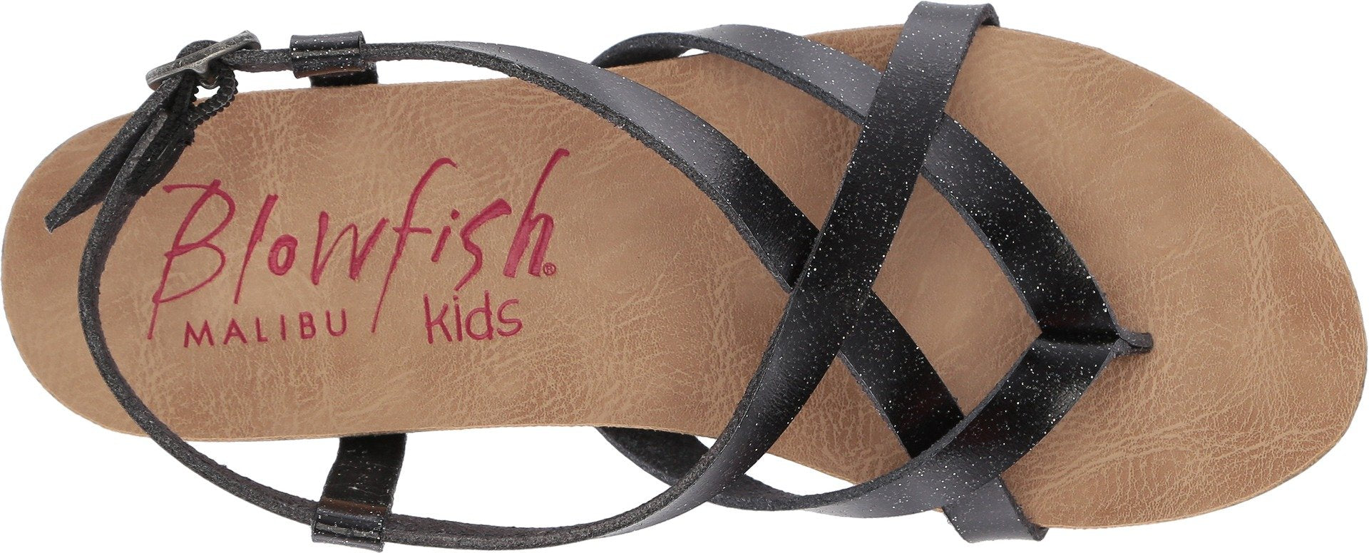 Blowfish Kids Womens Granola-K (Little Kids/Big Kids) Black Glitter Dyecut Pu 6 Big Kid M