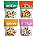 AshaPops Variety Pack Popped Water Lily Seeds - Gluten Free | Vegan | Paleo | Kosher OU| Soy Free | 1 oz | (Pack of 4 Bags)
