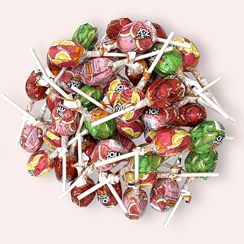 J0lly Ranchrs Lollipops-1.5 lbs Assorted Flavors Green Apple, Cherry, Watermelon and Pink Lemonade - Individually Wrapped Candy for Parties, Events