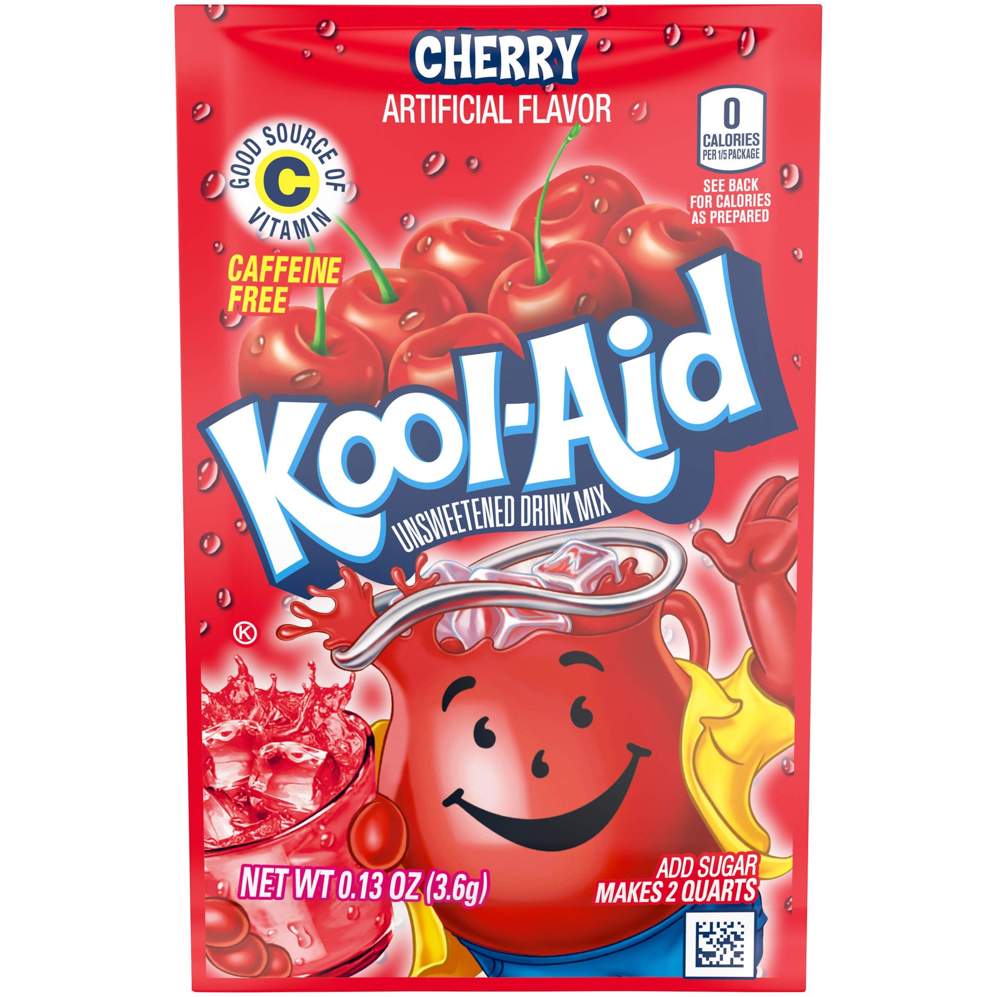 Kool-Aid Unsweetened Drink Mix Variety Pack, 50 Packets, for Flavorful Hydration, Artificially Flavored Grape, Cherry, Blue Raspberry Lemonade