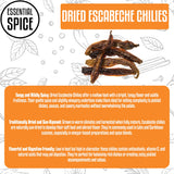 Essential Spice Dried Escabeche Chilies - Medium Heat with Tangy, Fruity Flavor - Whole Dried Yellow Chilies for Pickling, Salsas, Sauces & Latin