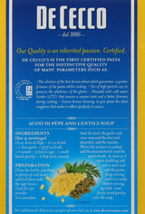 De Cecco Semolina Pasta, Acini Di Pepe No.78, 1 Pound