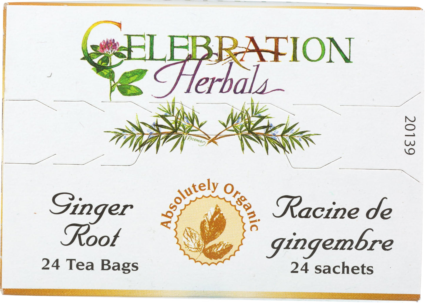 Celebration Herbals Organic Ginger Root Tea, 24 CT