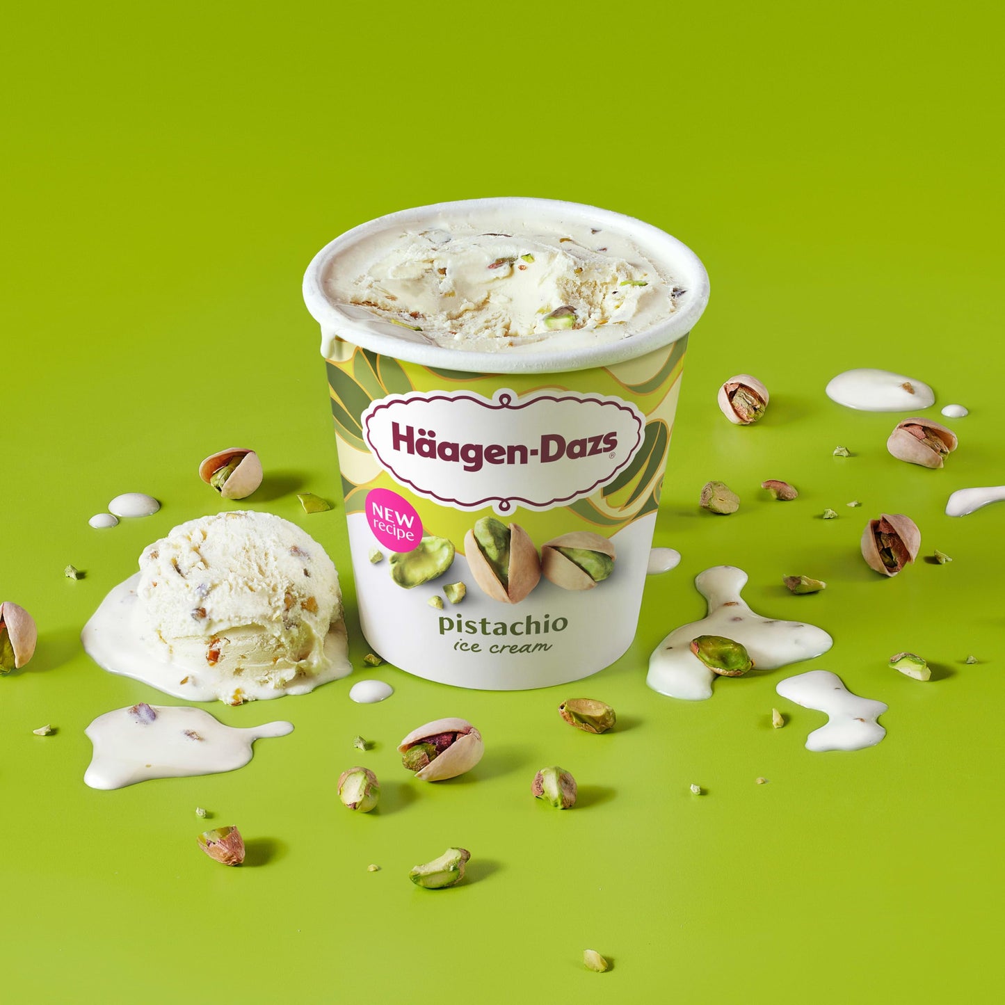 Haagen-Dazs, Pistachio Ice Cream, 14 oz (Frozen)