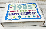 RETRO CANDY YUM ~ 1985 41st Birthday Gift Box of Nostalgic Candy from Childhood for 41 Year Old Man or Woman Born 1985