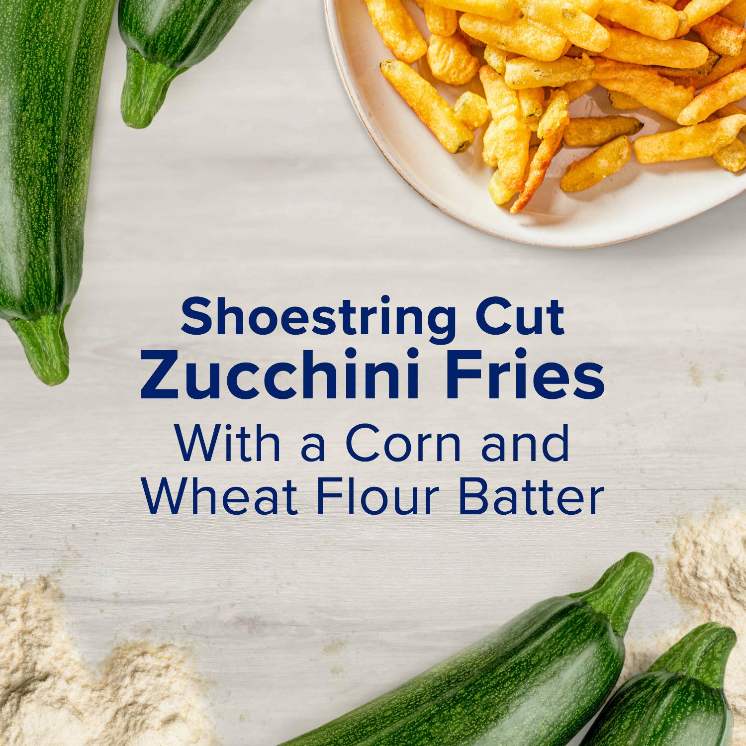 Birds Eye Shoestring Zucchini Fries, Frozen Vegetable Snack, 12 OZ Bag