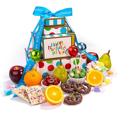 Birthday Fruit & Chocolate Tower