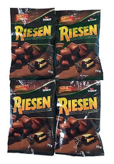 12- Bags of Riesen Caramels Covered in Rich European Chocoate 70g Each Bag Made in Germany