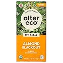 Alter Eco Organic Dark Chocolate Bar, Almond Blackout, 85% Cacao, 2.65 oz (75 g)