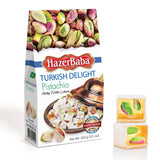 HazerBaba Turkish Delight Pistachio Candy, 3.5oz (Pack of 1), Dulces