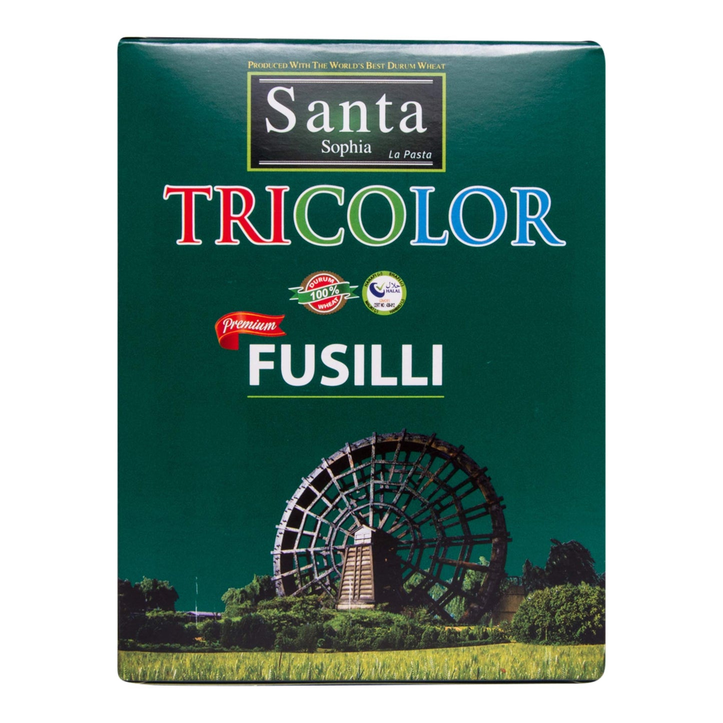 Santa Sophia Pasta - Tricolor Fusilli, 14 Ounce (Pack of 2)