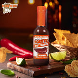 The Original Hooters Hot Sauce - Balanced Taste with Aged Red Peppers, Mild Spicy for Spreads, Crackers, Eggs or as Buffalo Wing Sauce, Easy Use Small